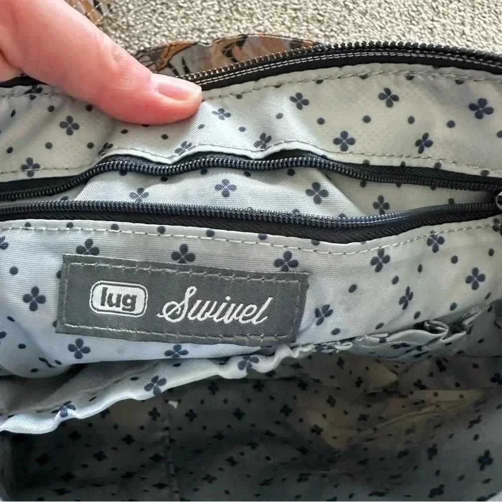 Lug Swivel Convertible Crossbody Double Strap Shoulder Bag Lily‎ Grey